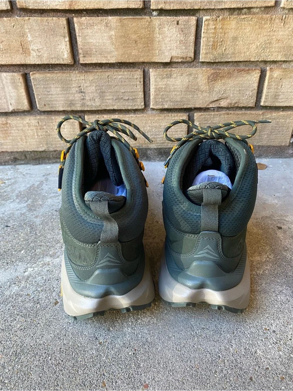 Hoka Mens Kaha 2 GORE-TEX Hiker Shoes US 9 D Green Waterproof Leather NEW